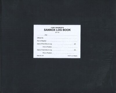 CHIEF ENGINEER'S SANNOX LOGBOOK