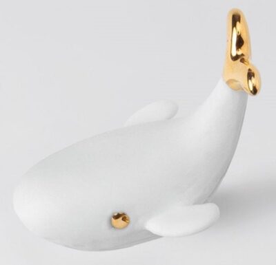 LUCKY CHARM WHALE - PORCELAIN ORNAMENT204